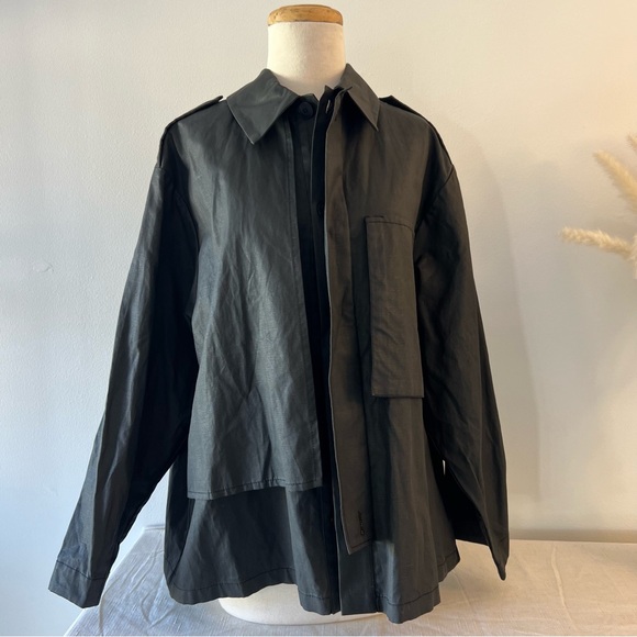 Cordera Black Utility Trench Jacket - Picture 2 of 10